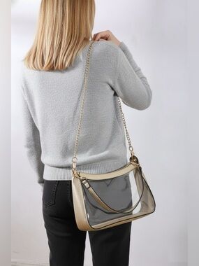 Zenana PREMIUM CLEAR STADIUM SATCHEL BAG